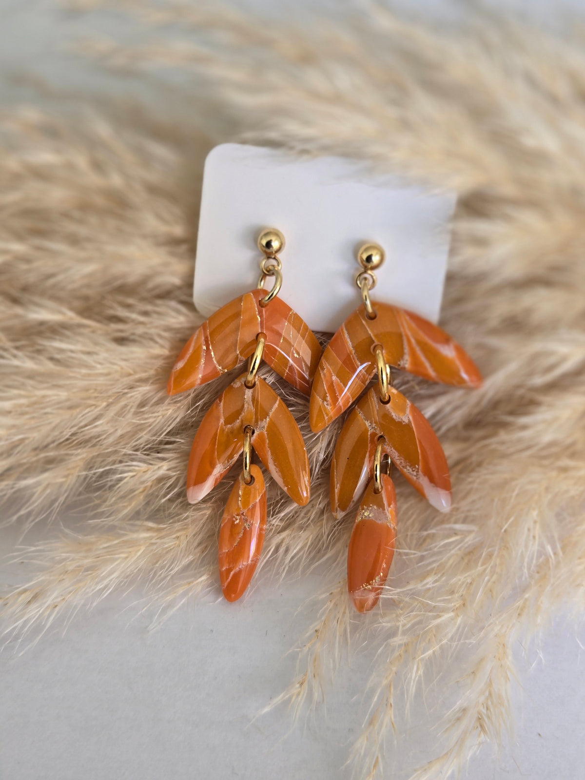 Boucles d'oreilles - Feuillage