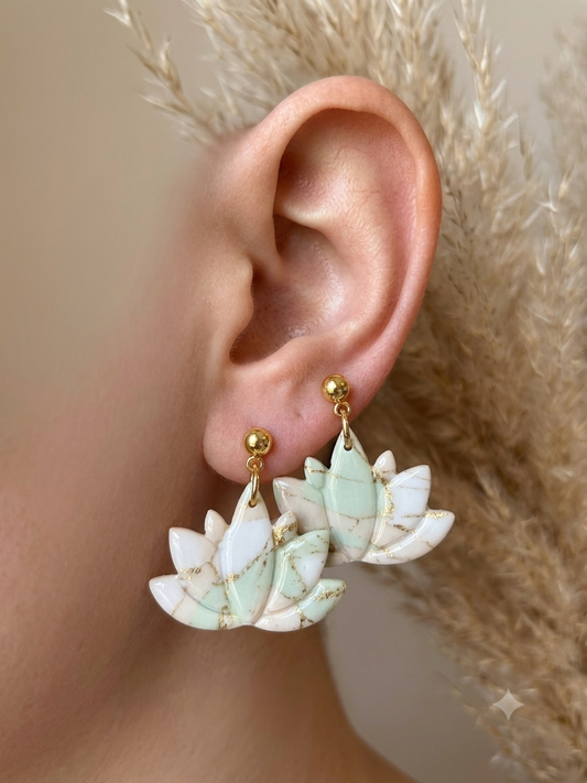 Boucles d'oreilles - Fleur de lotus