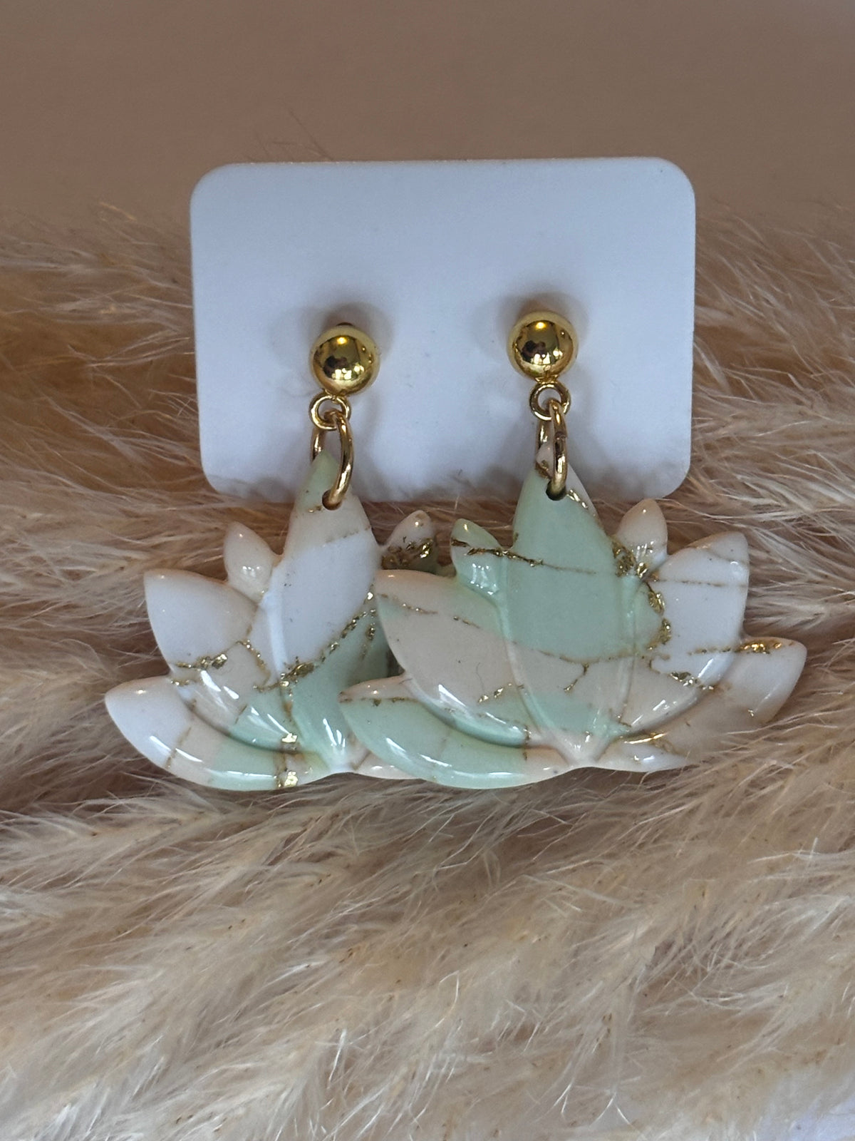 Boucles d'oreilles - Fleur de lotus