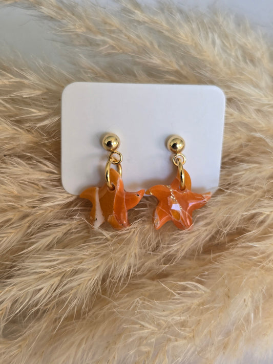 Boucles d'oreilles - Étoile de mer