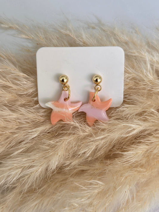 Boucles d'oreilles - Etoile de mer