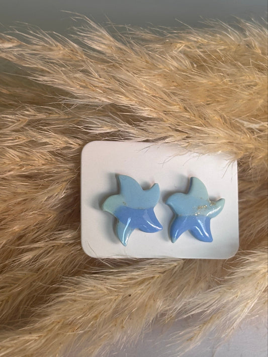 Boucles d'oreilles Puces - Étoile de mer