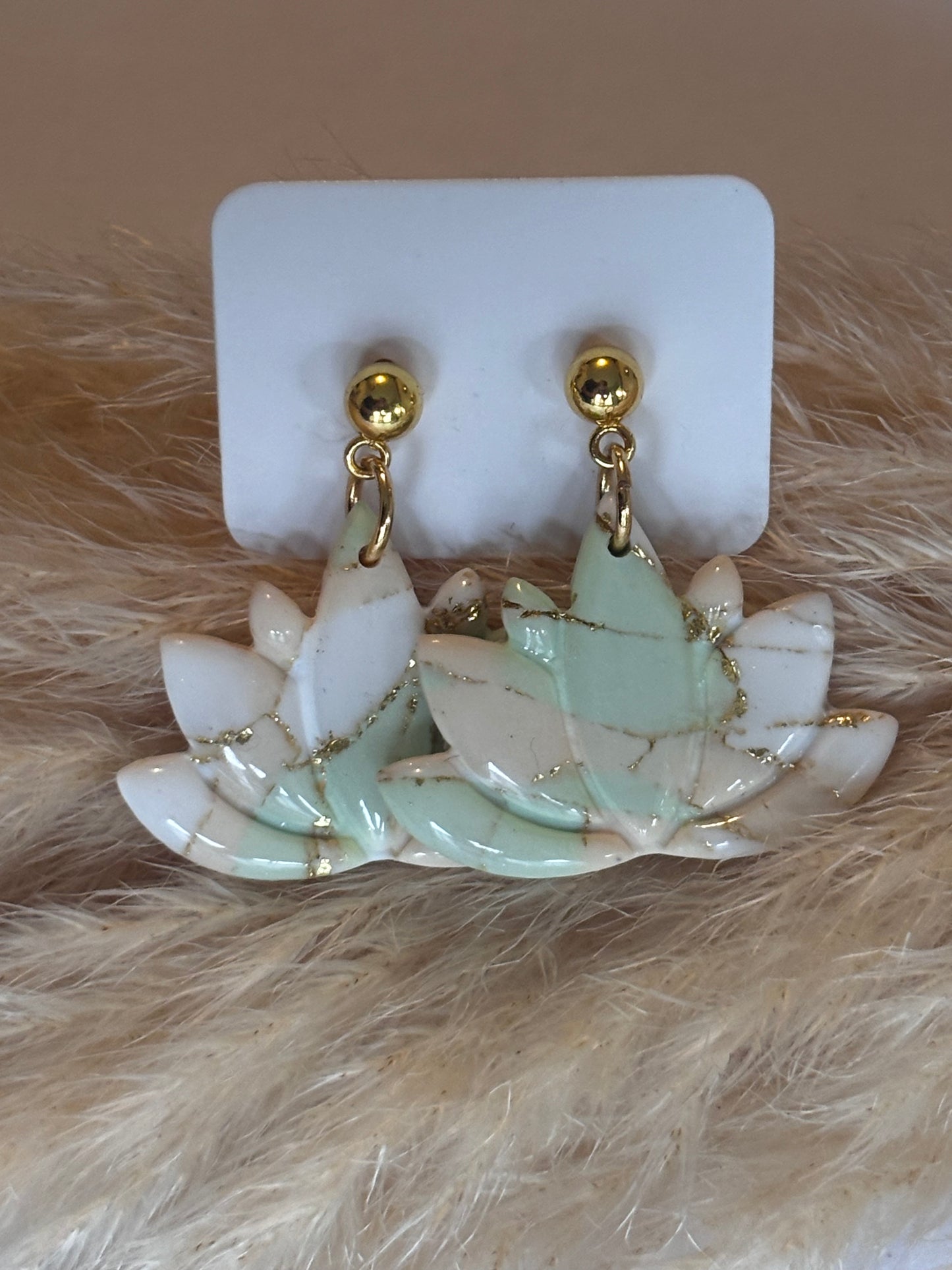 Boucles d'oreilles - Fleur de lotus