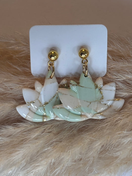 Boucles d'oreilles - Fleur de lotus