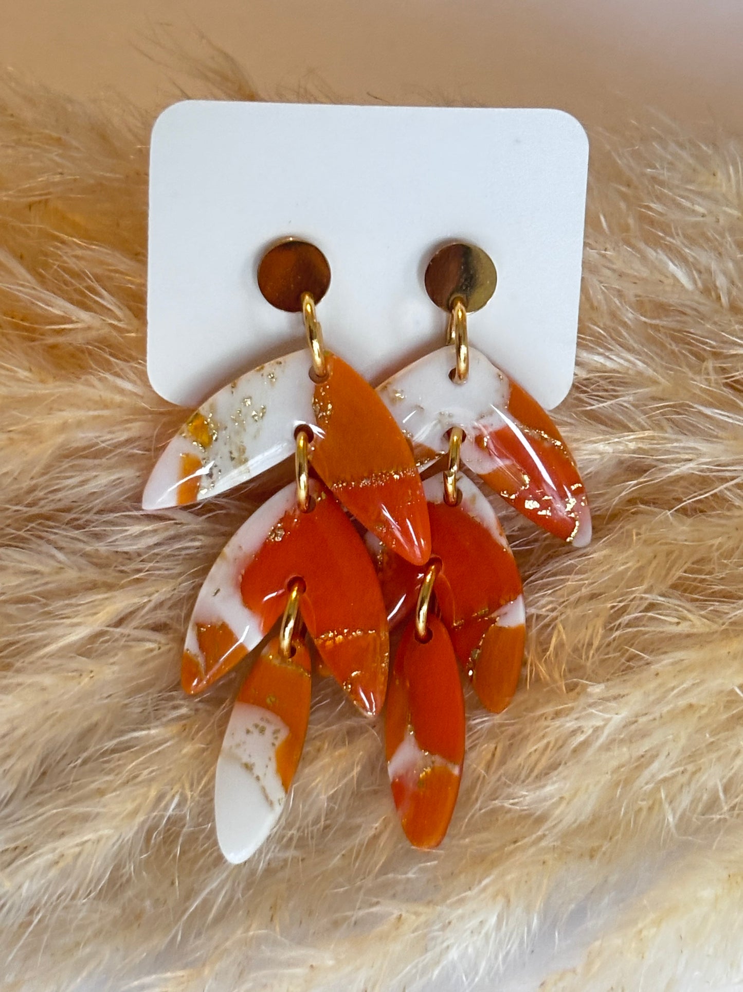 Boucles d'oreilles - Feuillage